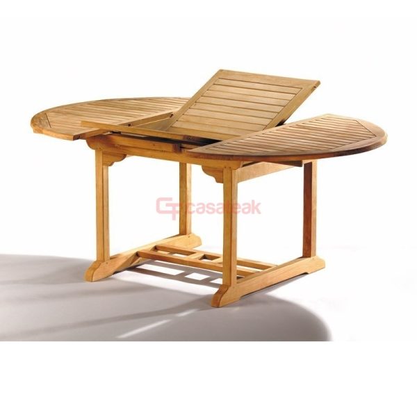 Extendable teak outdoor table