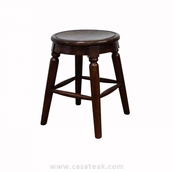 kopitiam stool, teak wood round stool, Kopitiam chair