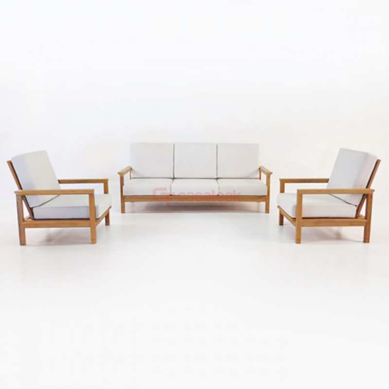 Lisbon Natural Teak Sofa Set