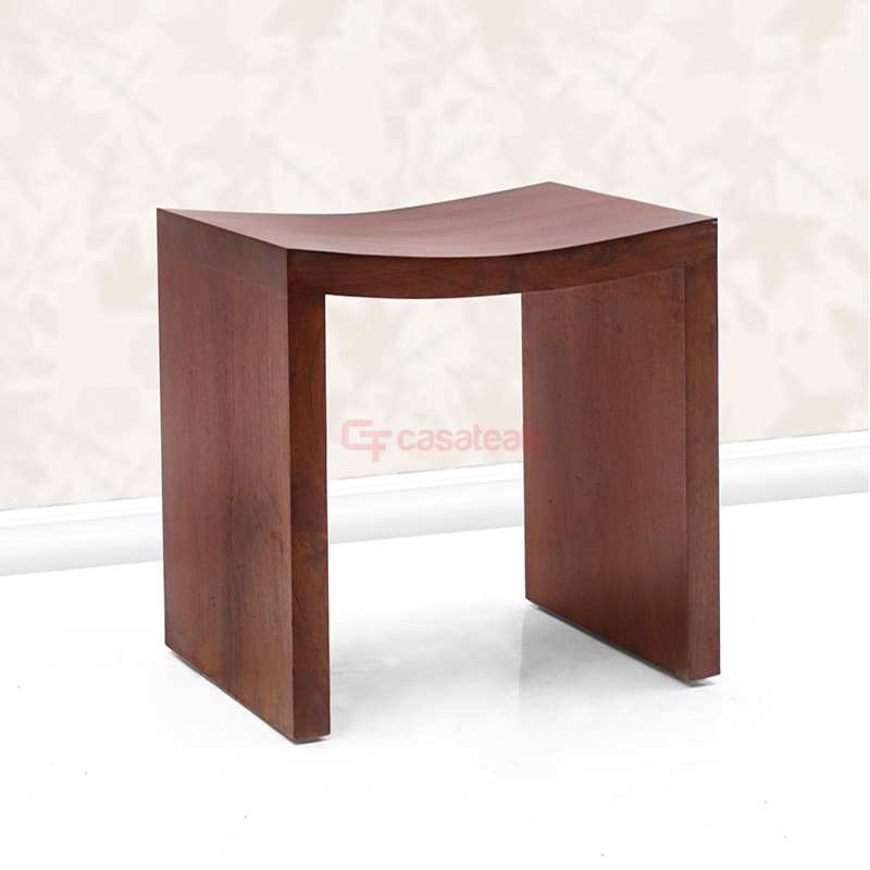 Teak Wood Lengkung Stool