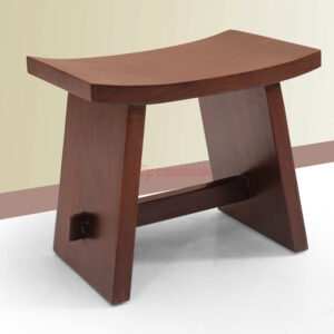 Teak lengkung Stool