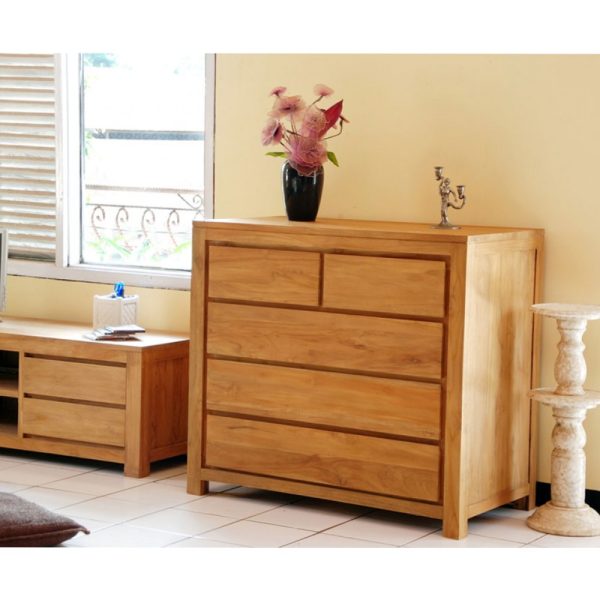 Alaska chest of drawers in Malaysia, teak wood chest of drawers