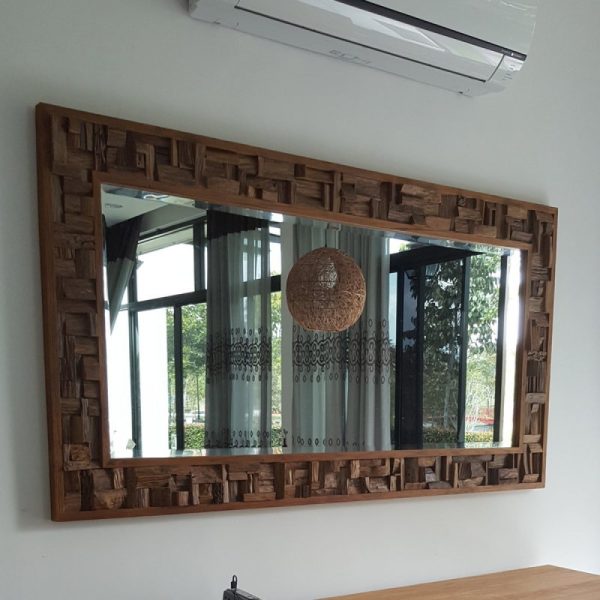 Teak Wall Mirror