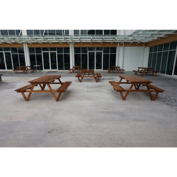 Outdoor solid wood bench, teak wood outdoor bench in PJ