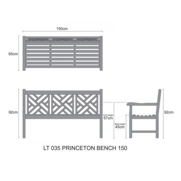 teak wood bench, outdoor garden bench Shah Alam