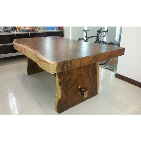 Solid raintree dining table, Monkey wood table Malaysia