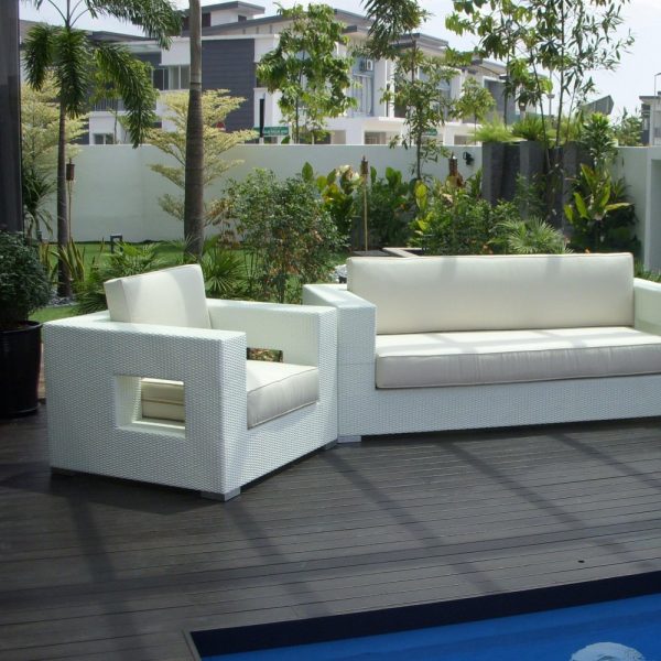 wicker garden sofa, outdoor sofa set,