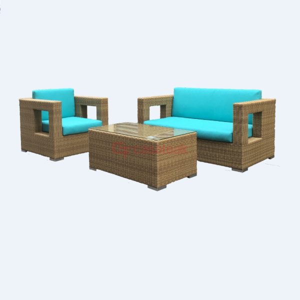 Wicker Sofa Honey