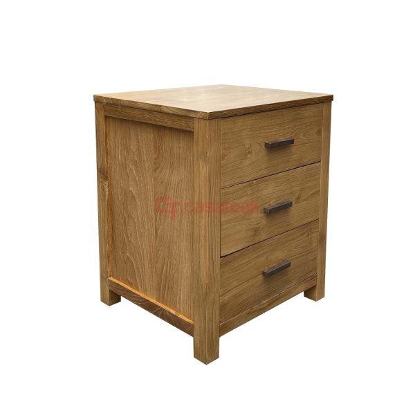 teak bedside table 3 drawers