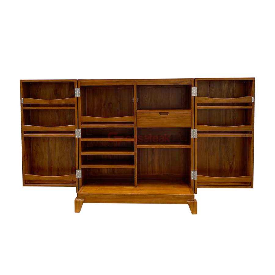 Teak Wood Bar Cabinet