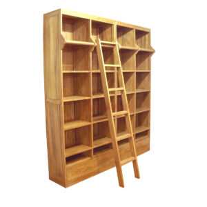 Teak Ladder Bookcase