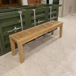 Teak Outdoor Bench Backless